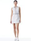 ELLIS ZIP FRONT DRESS WITH CHAIN TRIM-ALICE + OLIVIA