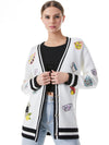 BRADFORD EMBROIDERED GRANDPA CARDIGAN-ALICE + OLIVIA