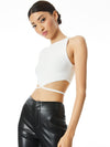 LATIA STRAPPY TIE WAIST KNIT TANK-Black-ALICE + OLIVIA