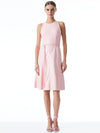 LEANDRA VEGAN LEATHER BELTED MIDI DRESS-ALICE + OLIVIA