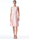 LEANDRA VEGAN LEATHER BELTED MIDI DRESS-ALICE + OLIVIA