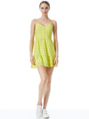 FAE SPAGHETTI STRAP MINI DRESS-LEMON SORBET-ALICE + OLIVIA