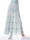 AISHA PANEL RUFFLED MAXI SKIRT-ANTIQUE BUTTERFLY OFF WHITE-ALICE + OLIVIA