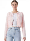 NOELLA CREW NECK CROPPED CARDIGAN-ALICE + OLIVIA
