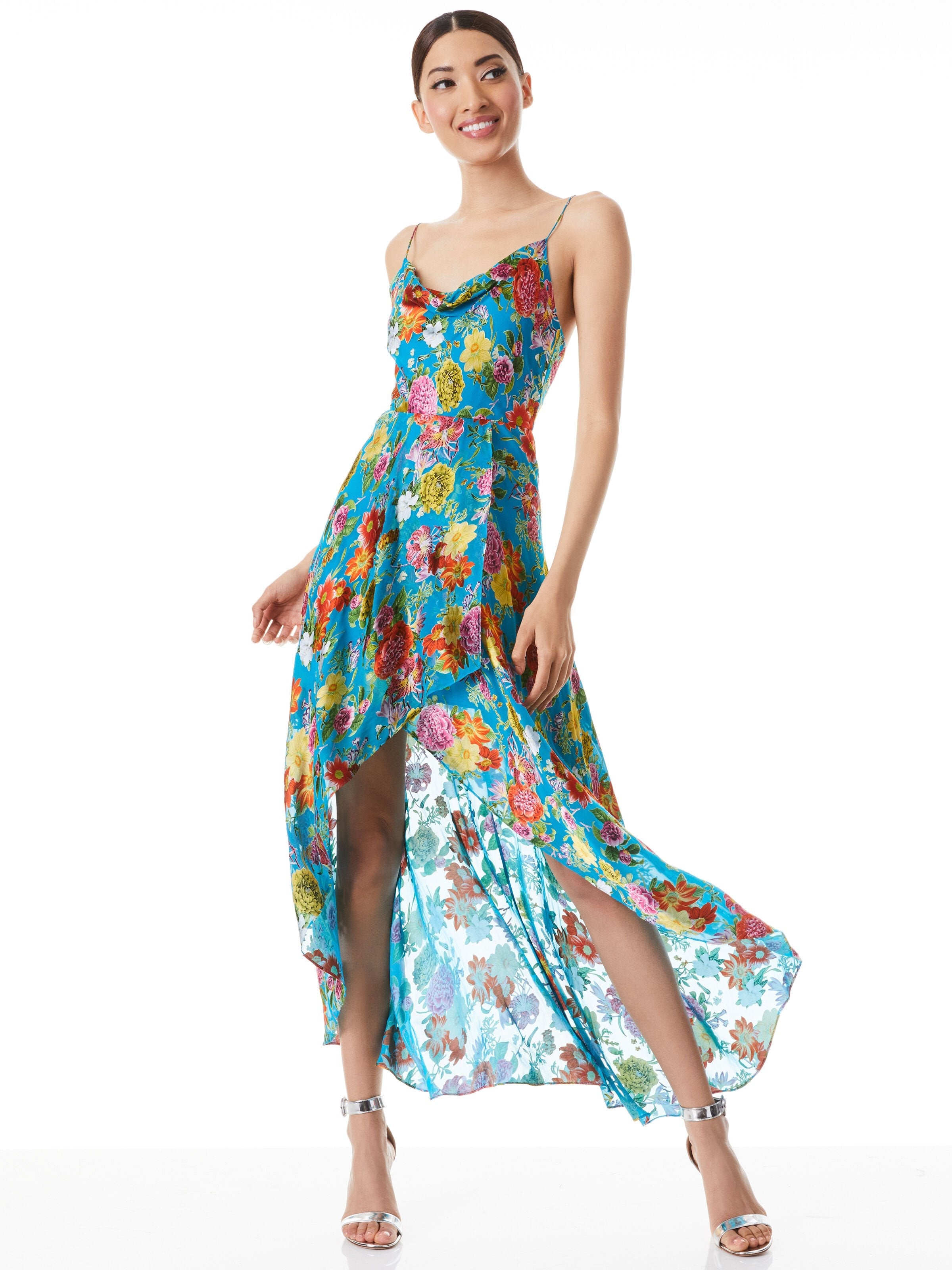 CHRISTINA HIGH LOW DRESS-SUMMER BLISS-ALICE + OLIVIA