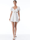 QUEENIE PUFF SLEEVE MINI DRESS WITH BOW-ALICE + OLIVIA
