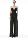 TILLY EYELET WIDE LEG BUTTON FRONT JUMPSUIT-Black-ALICE + OLIVIA