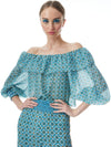 ALTA OFF THE SHOULDER RUFFLE BLOUSE-ALICE + OLIVIA