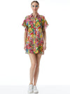 JUDE RUFFLE BUTTON DOWN TUNIC DRESS-ALICE + OLIVIA