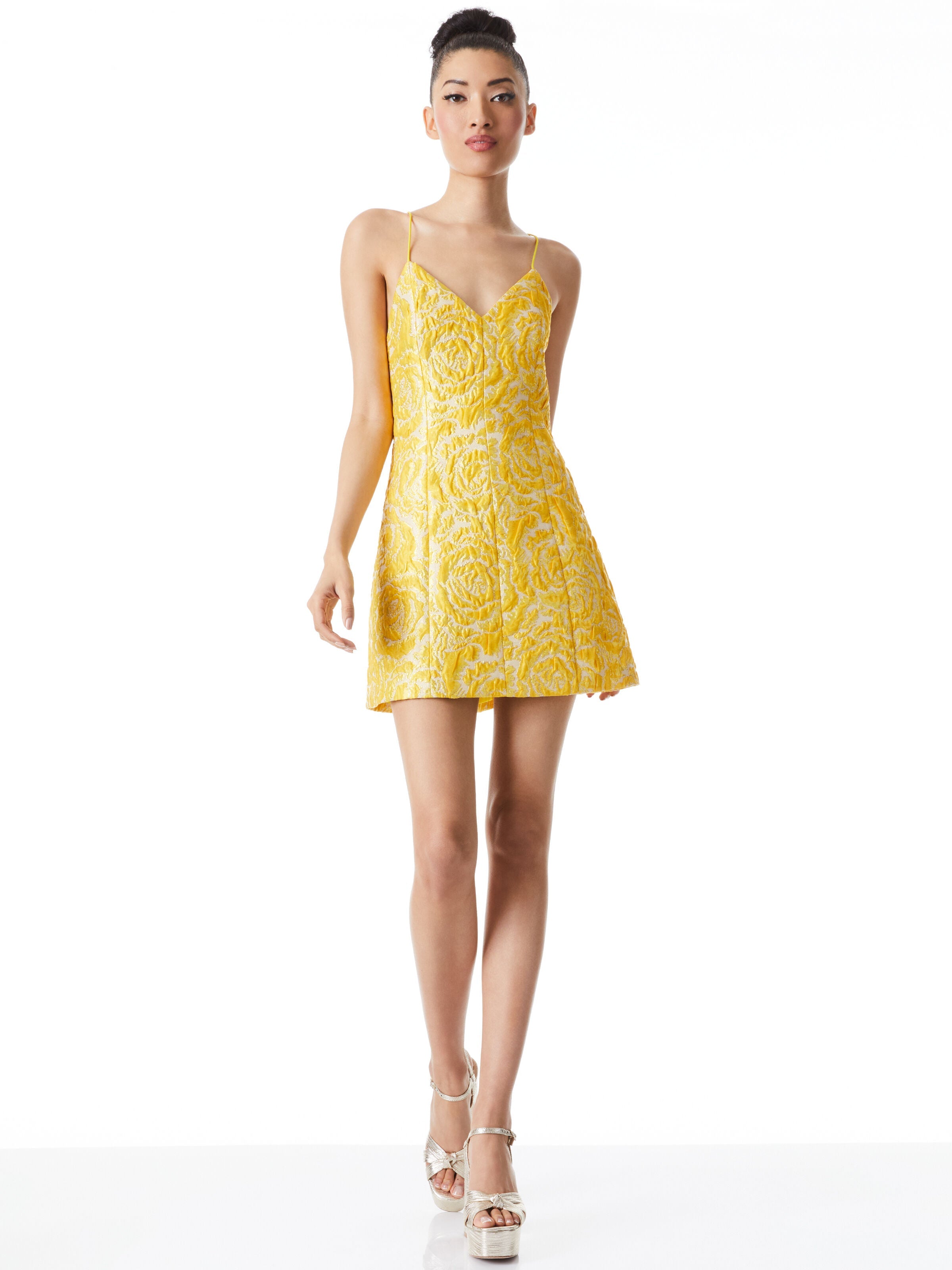 TAYLA LANTERN MINI DRESS-ALICE + OLIVIA