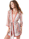 DOMINO REVERSIBLE MINI KIMONO WITH BELT-ALICE + OLIVIA