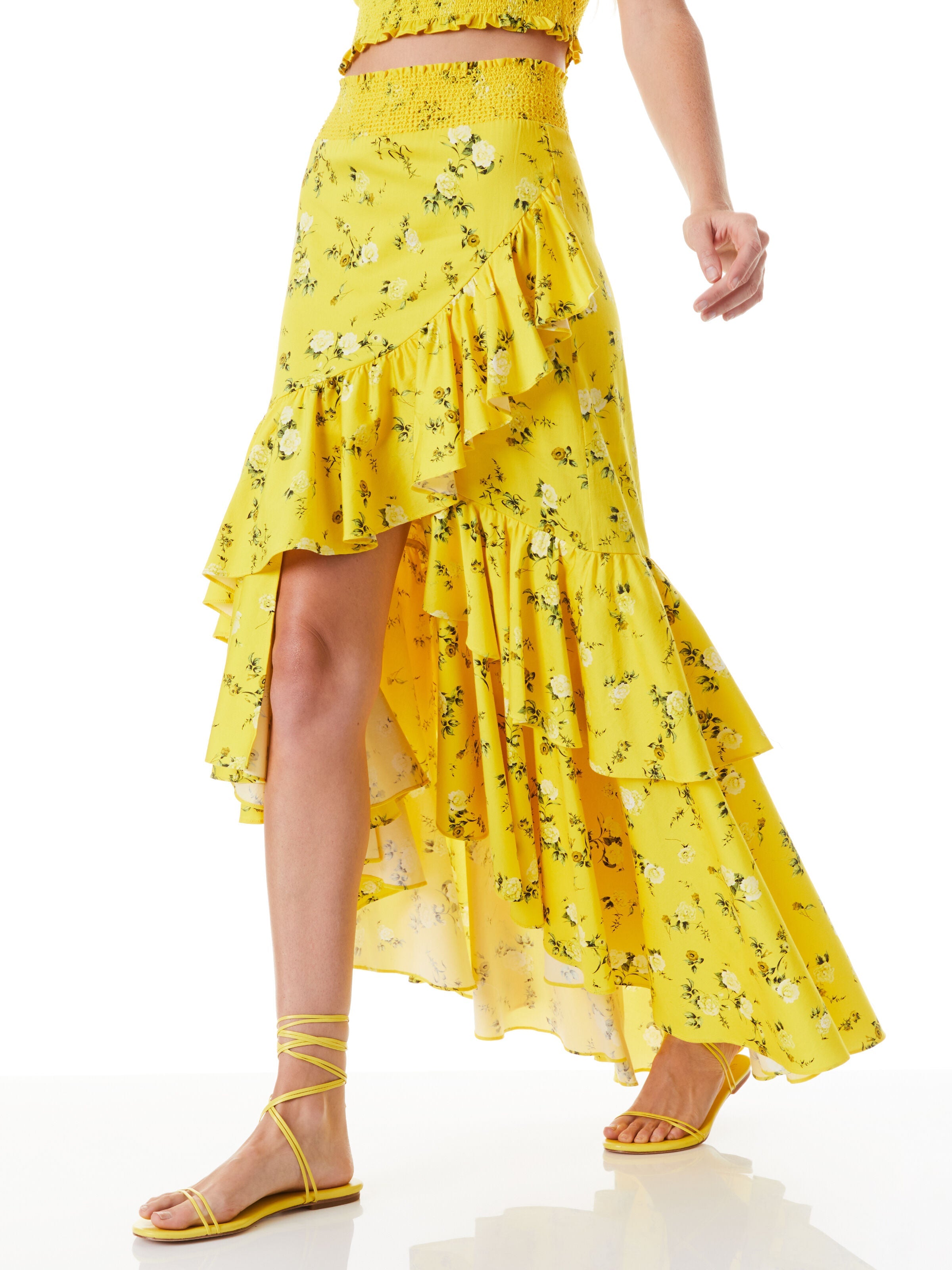 CRISTINA WRAP RUFFLE SKIRT-ALICE + OLIVIA