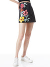 RILEY A-LINE EMBROIDERED VEGAN LEATHER SKIRT-ALICE + OLIVIA