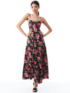 CHANTAY TIERED LACE UP MAXI DRESS-ALICE + OLIVIA