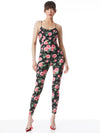 NELDA SPAGHETTI STRAP CATSUIT-CHERI FLORAL-ALICE + OLIVIA
