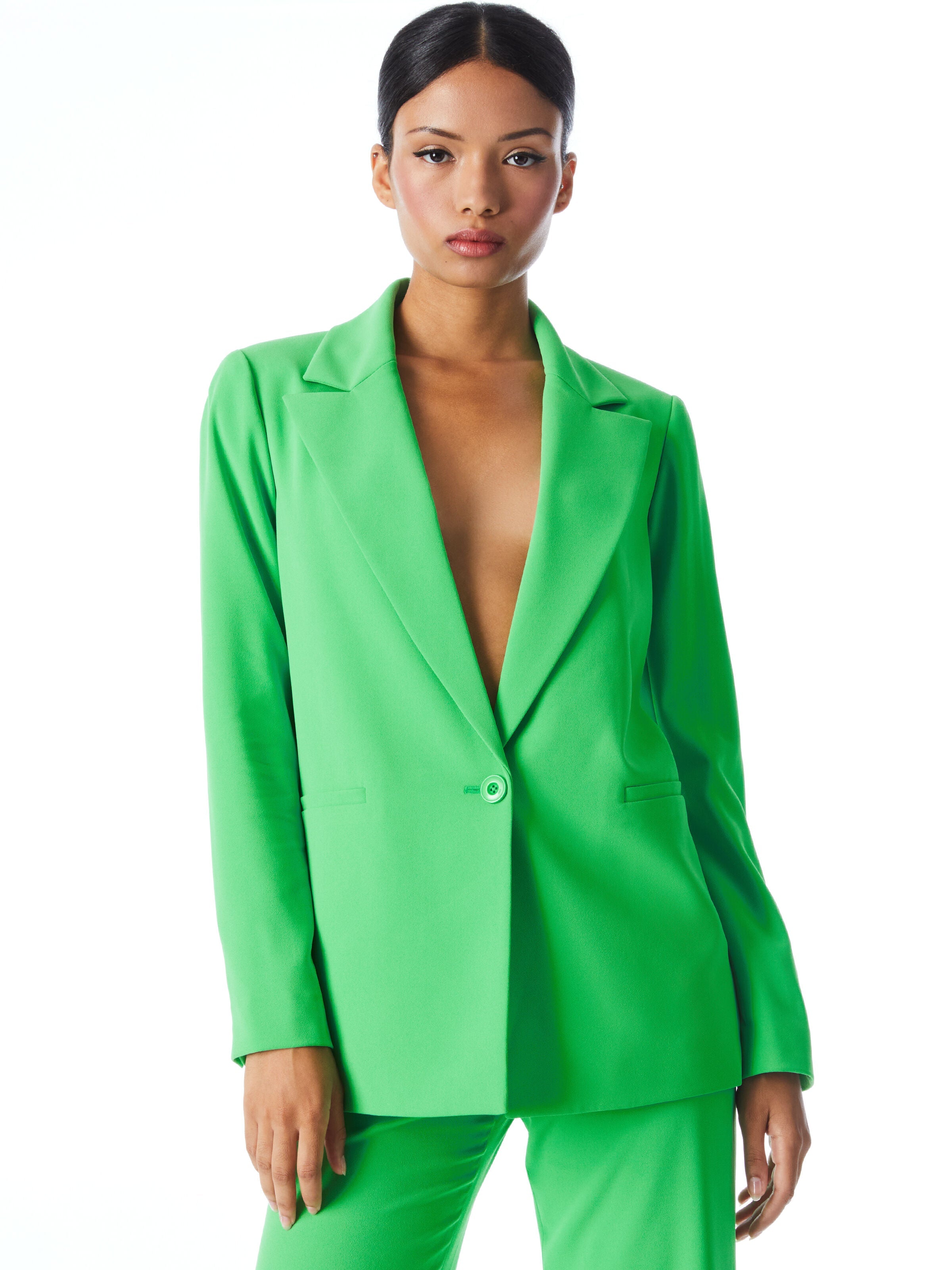 DENNY BOYFRIEND BLAZER-ALICE + OLIVIA