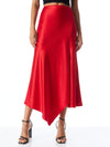 HARMONY DRAPEY ASYMMETRICAL MIDI SKIRT-ALICE + OLIVIA