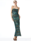 FIFI EMBELLISHED MAXI DRESS-TURKISH BLUE/BLACK-ALICE + OLIVIA