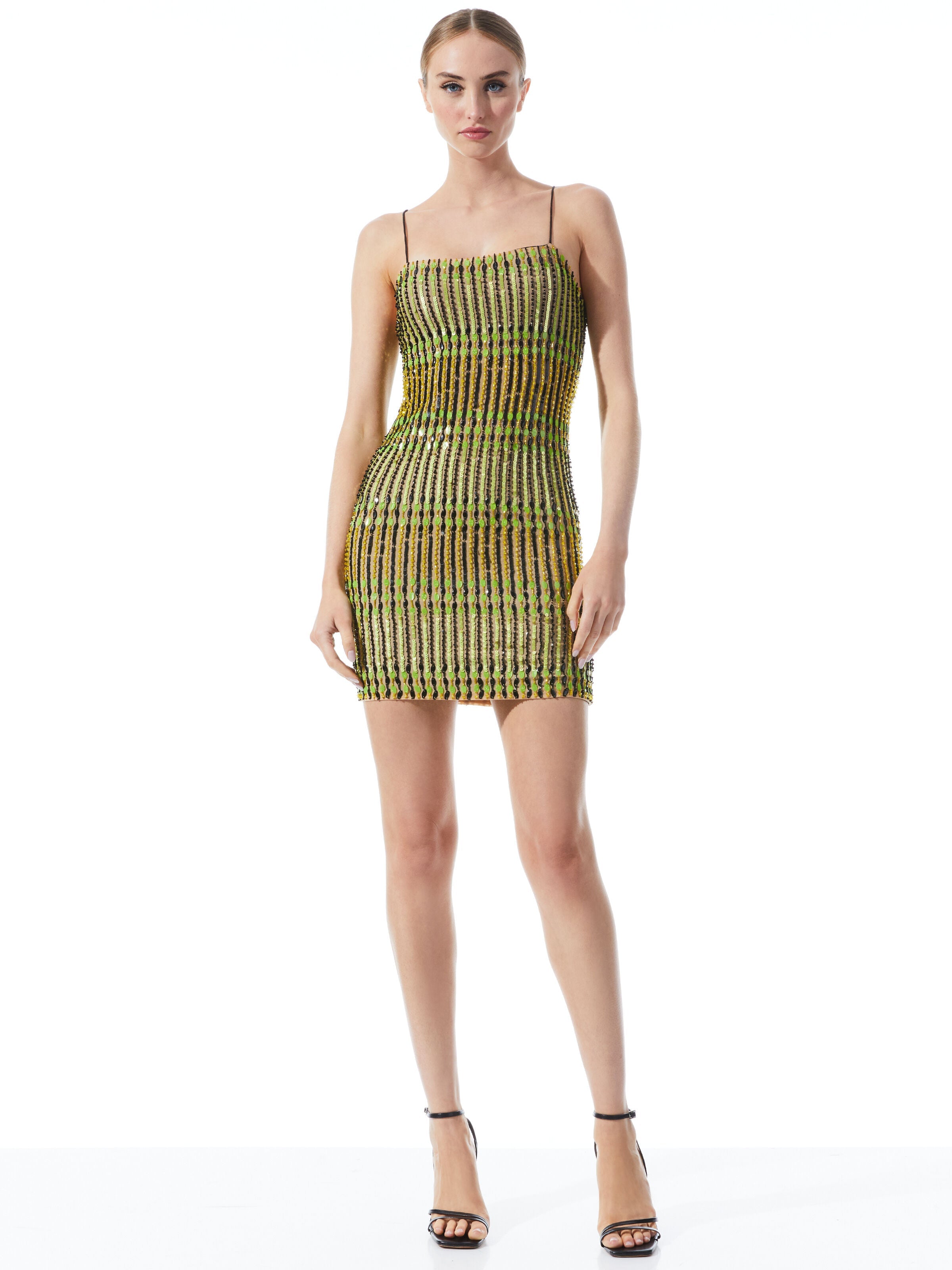 FIFI EMBELLISHED MINI CAMI DRESS-ALICE + OLIVIA