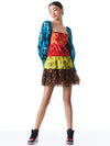 ROWEN TIERED SQUARE NECK BABYDOLL DRESS-ALICE + OLIVIA
