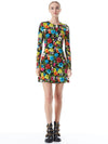 DELORA PANELED MINI DRESS-FLOWER GARDEN LG-ALICE + OLIVIA