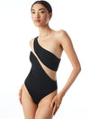 MERCEDES ONE SHOULDER ASYMMETRIC CUT OUT BODYSUIT-ALICE + OLIVIA