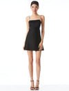 SUTTON EMBELLISHED STRAP MINI DRESS-Black-ALICE + OLIVIA