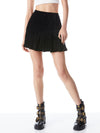 CARTER VELVET MINI SKIRT-Black-ALICE + OLIVIA