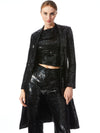 MACEY SEQUIN LONG BLAZER-ALICE + OLIVIA