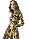 DELAINA TURTLENECK TOP-FLORENCE SCROLL-ALICE + OLIVIA