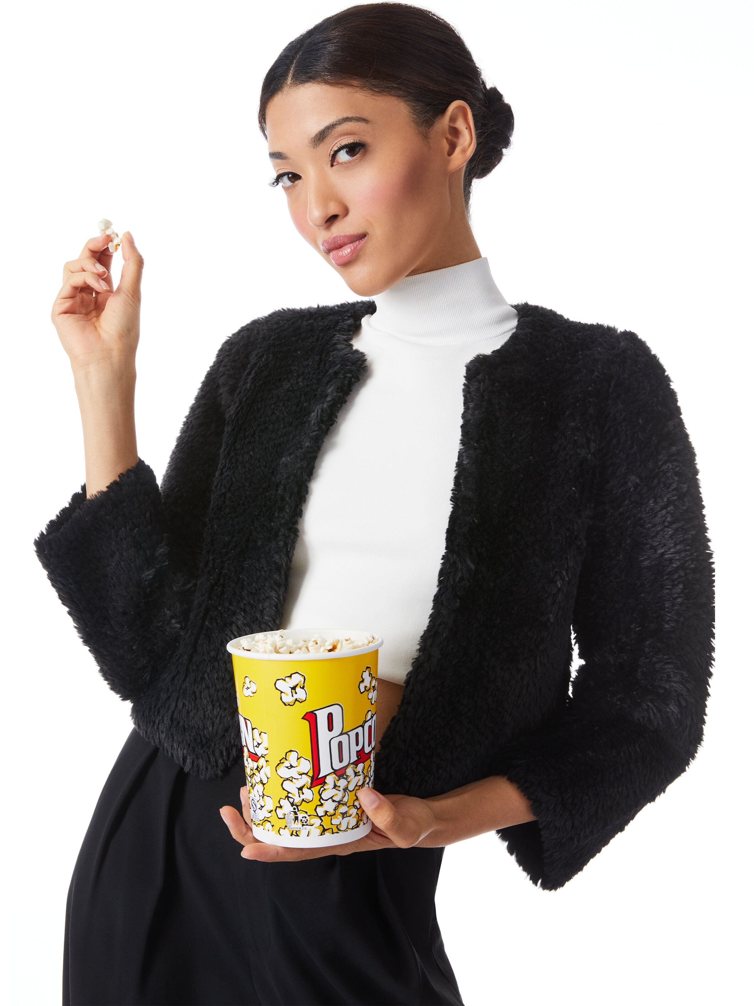 FAWN FAUX FUR JACKET-ALICE + OLIVIA
