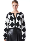 VERENA JACQUARD TEXTURED CARDIGAN-ALICE + OLIVIA