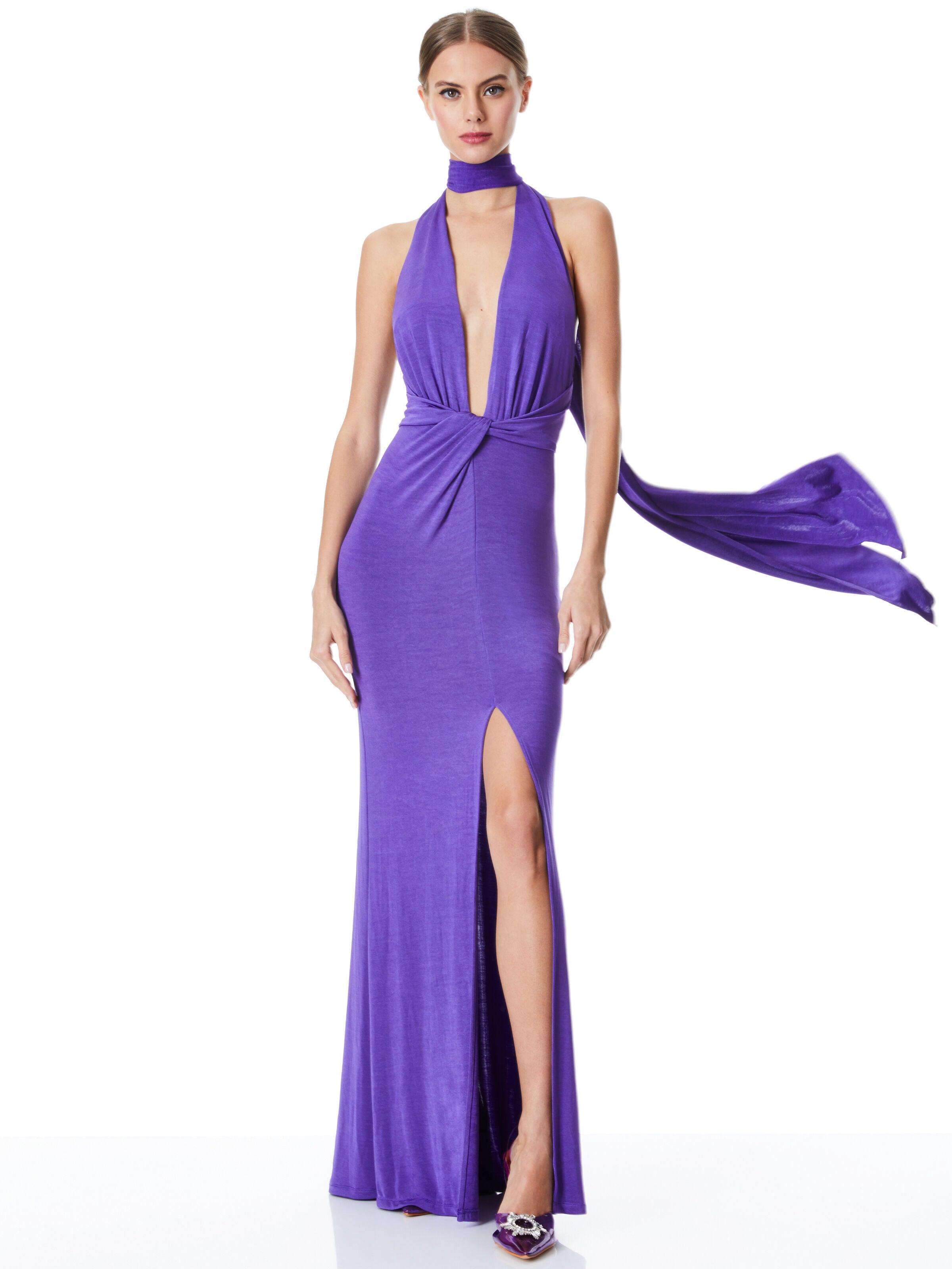 RESSE LOW NECK GOWN-ALICE + OLIVIA