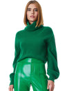 CARLYNN RIBBED CROPPED TURTLENECK-ALICE + OLIVIA