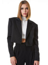SHAN CROPPED BLAZER-Black-ALICE + OLIVIA