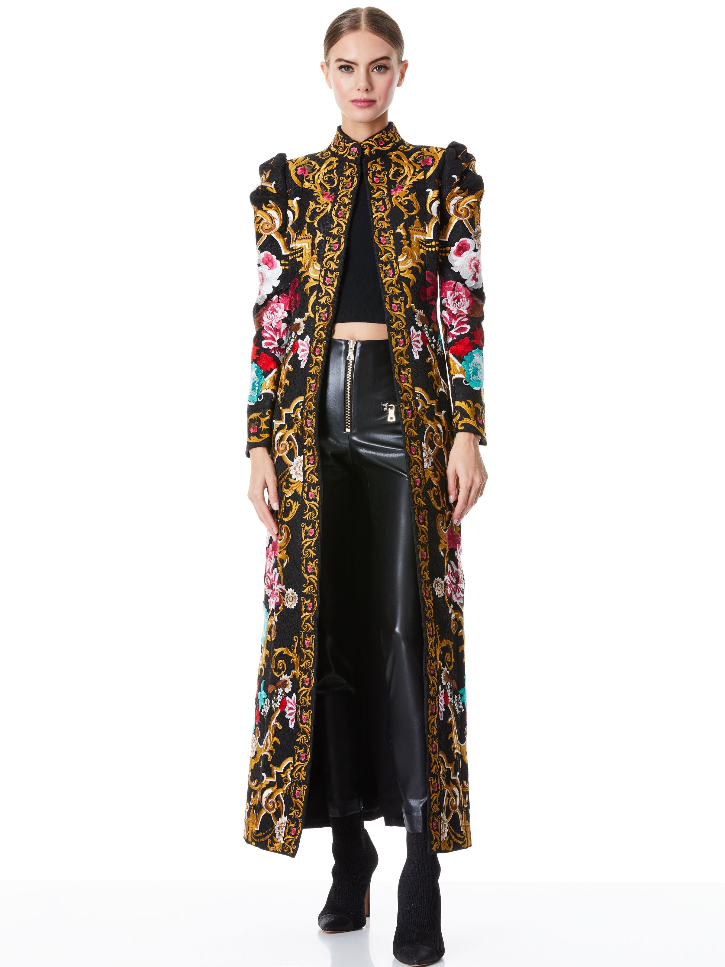 THOMAS EMBROIDERED COAT-ALICE + OLIVIA