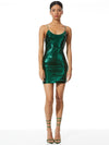 NELLE FTD SPGT STRP MINI DRESS-EMERALD-ALICE + OLIVIA