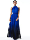DITA BOW NECK OPEN BACK PLEATED MAXI DRESS-WINTER OMBRE ROYALTY-ALICE + OLIVIA