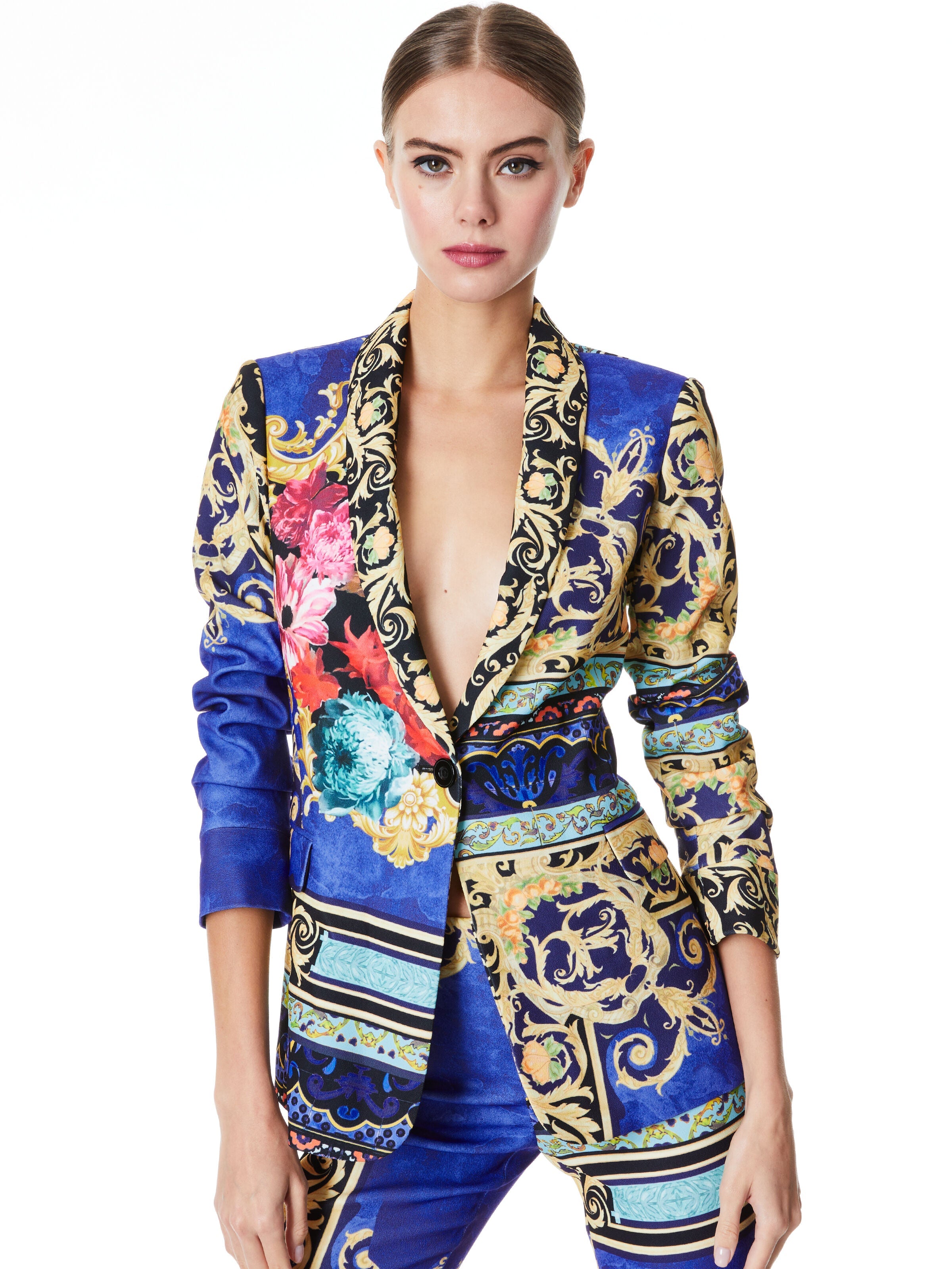 MACEY CUFFED SHAWL COLLAR BLAZER