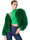 JERRIE COLLARLESS FAUX FUR COAT-ALICE + OLIVIA