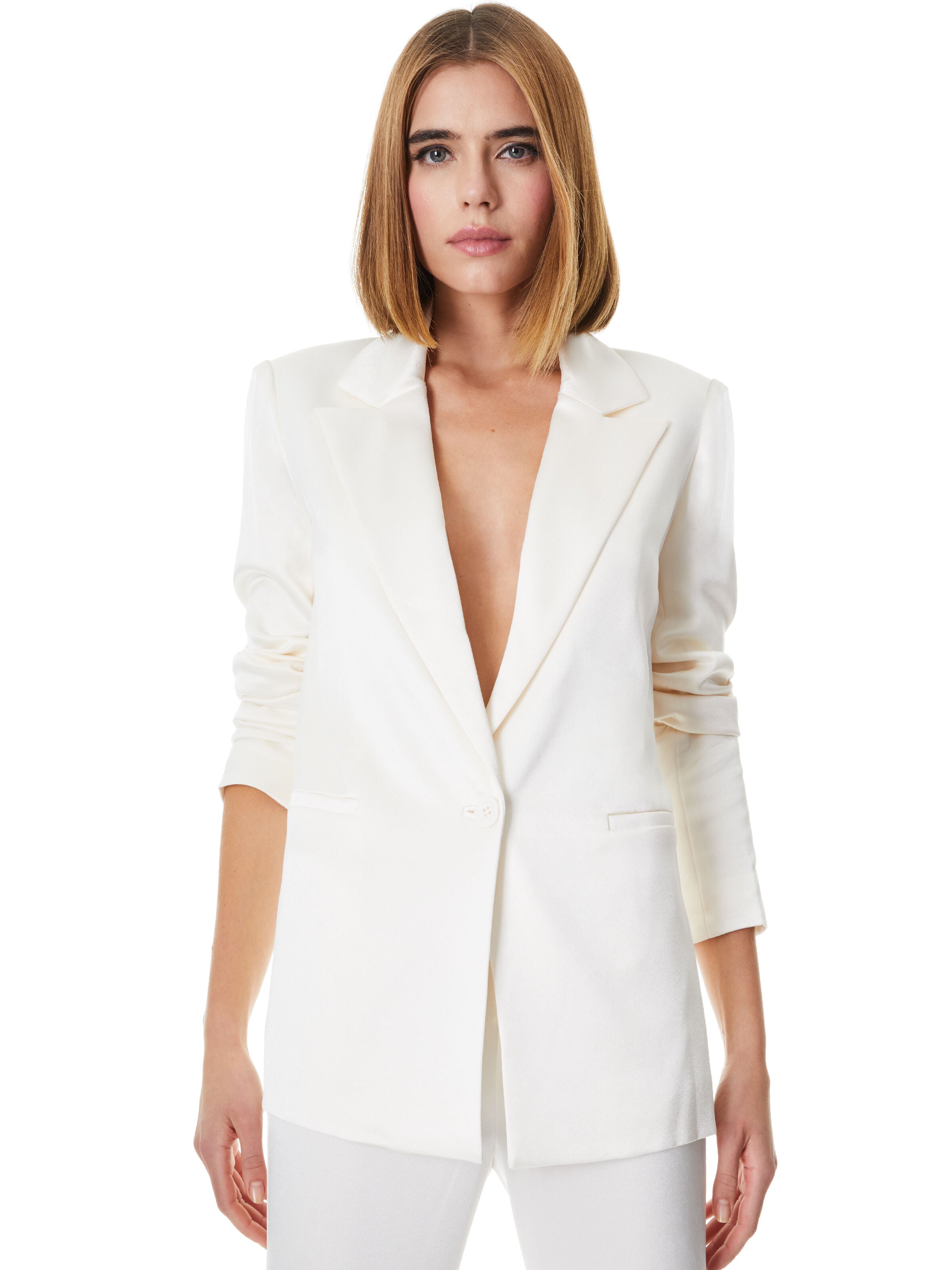 DENNY BOYFRIEND BLAZER-ALICE + OLIVIA