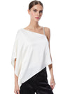 RIKO ONE SHOULDER EMBELLISHED STRAP TOP-ALICE + OLIVIA