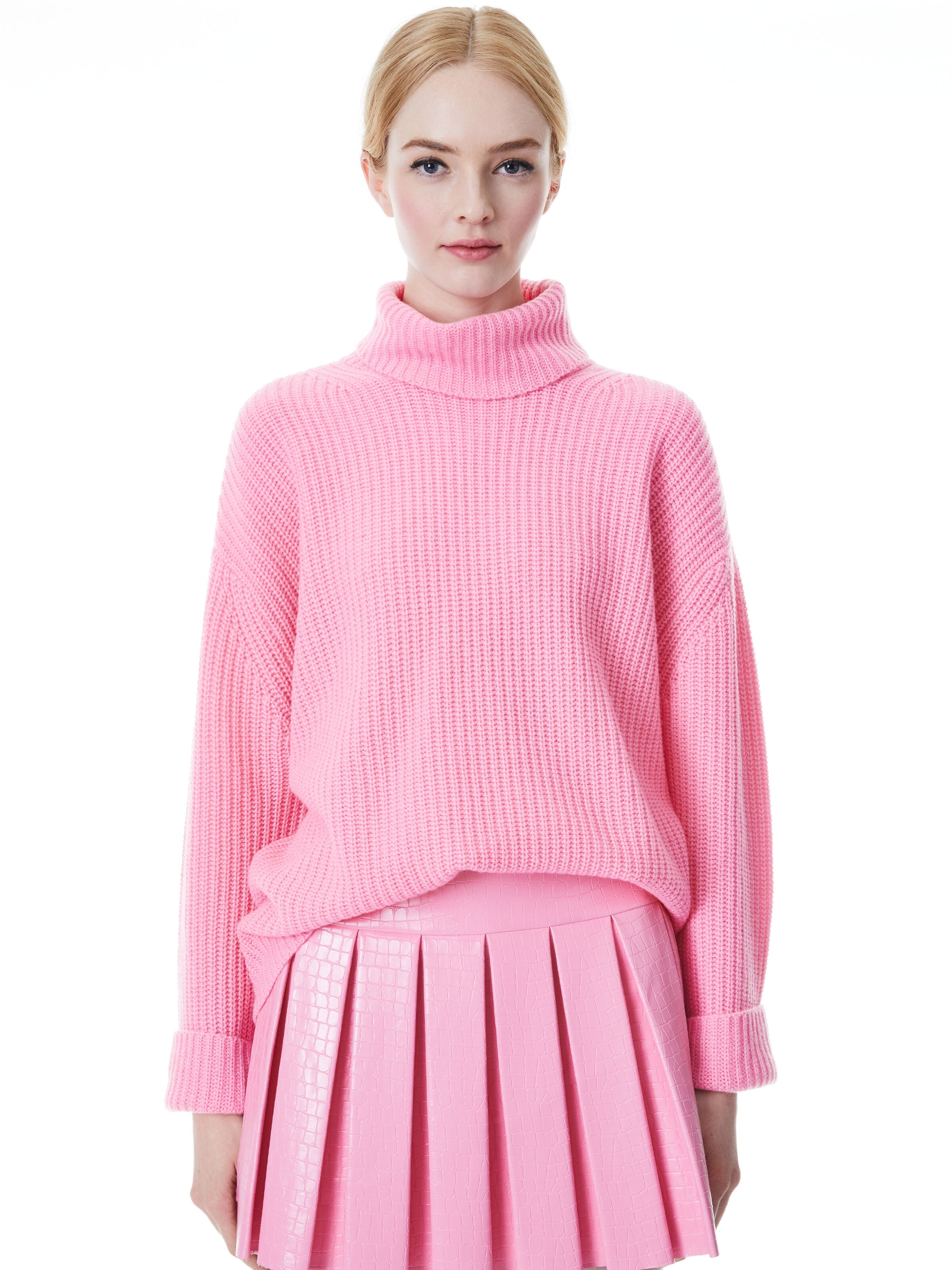 NORMA TURTLENECK PULLOVER SWEATER-ALICE + OLIVIA