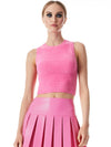 AMITY SLEEVELESS CROPPED TANK-CANARY-ALICE + OLIVIA