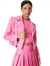 CODY VEGAN LEATHER CROC JACKET-ALICE + OLIVIA