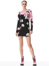 DELORA FITTED CREWNECK MINI DRESS-ALICE + OLIVIA