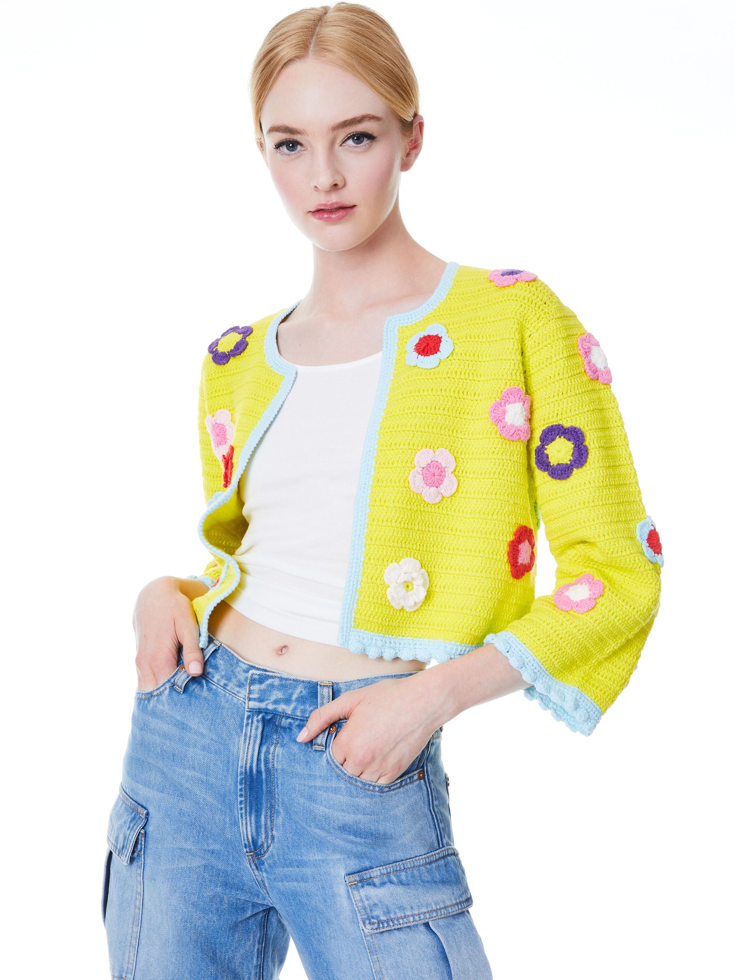 ANDERSON FLOWER CROCHET CARDIGAN