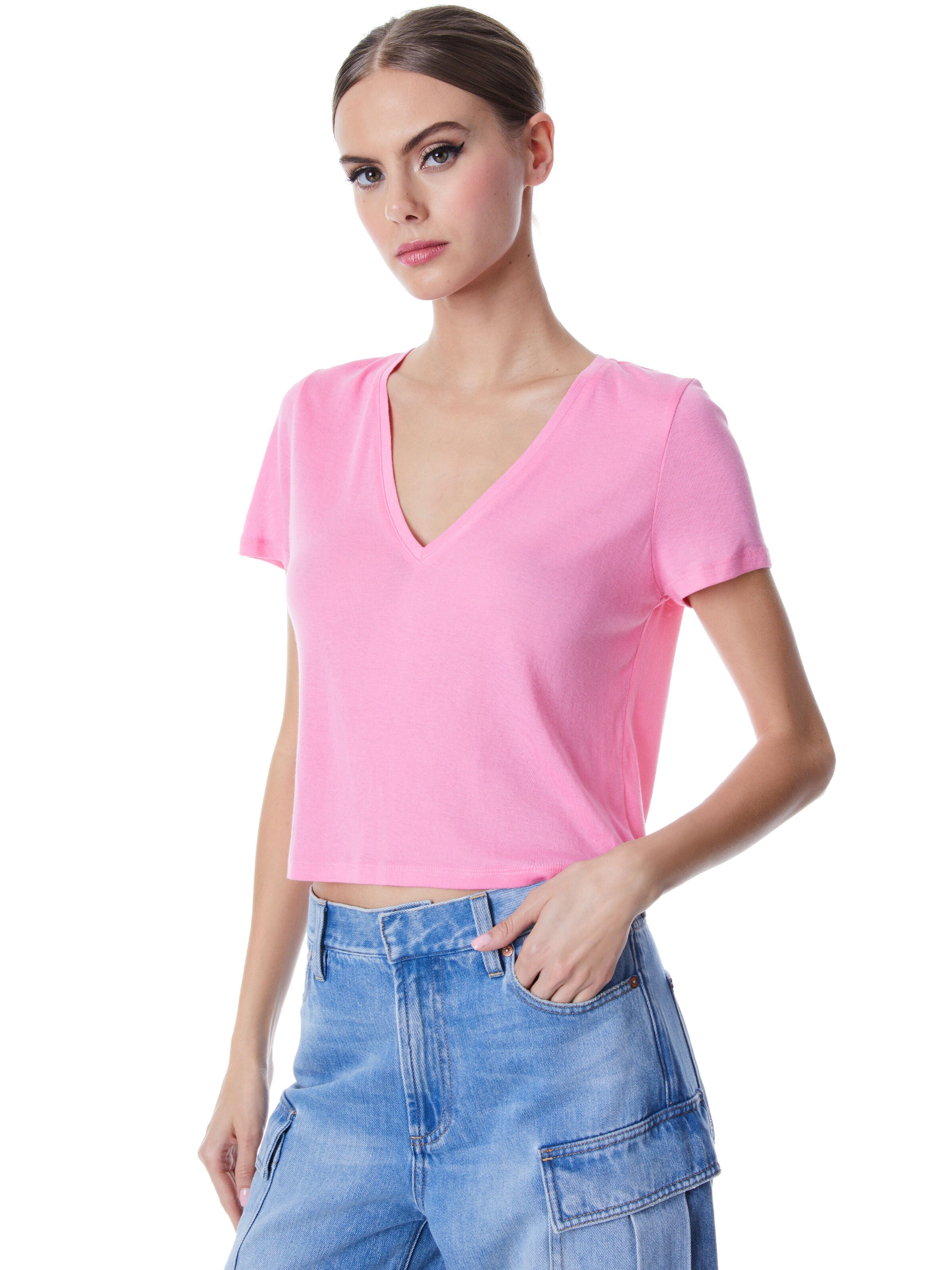 CINDY CROPPED TEE-ALICE + OLIVIA
