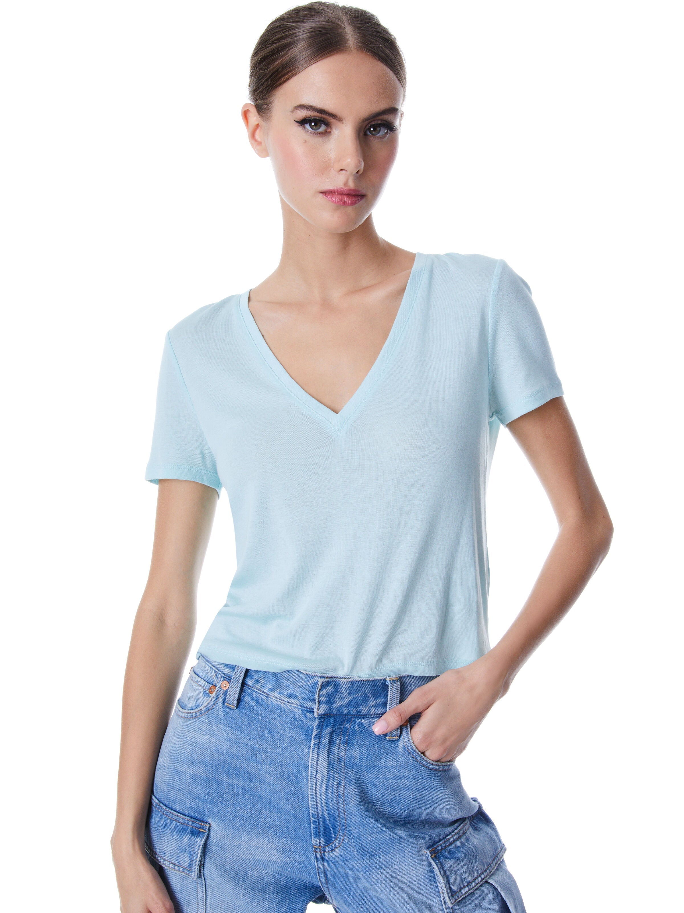 CINDY CROPPED TEE-ALICE + OLIVIA