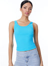 JEMI RIBBED TANK-GOLDEN ROD-ALICE + OLIVIA